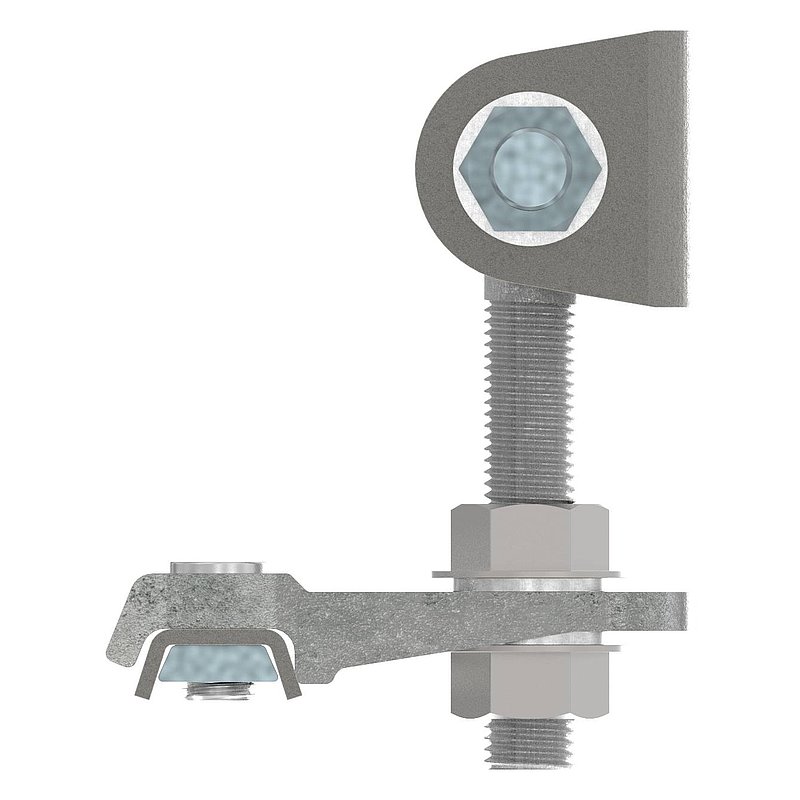 Door hinge M20, 4-way adjustable, 180°