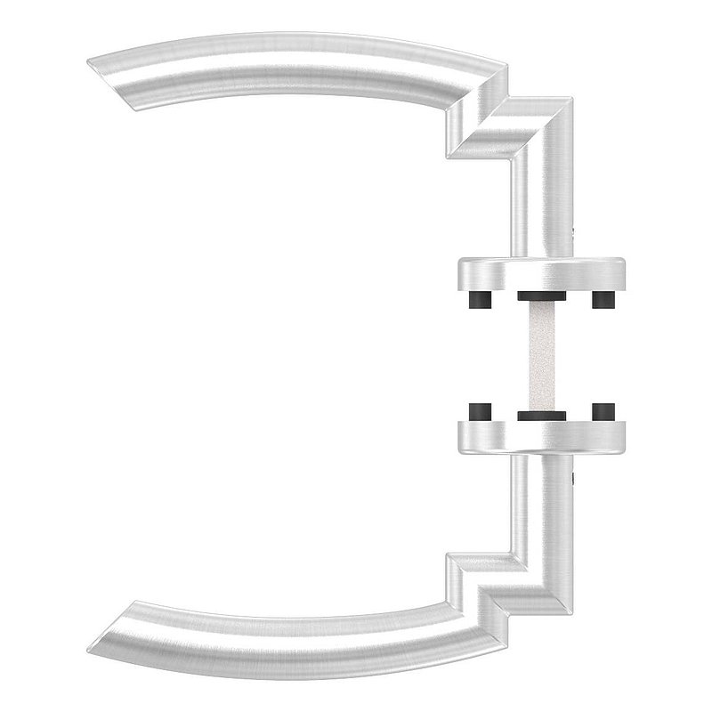 Paire de poignée de porte, pivotante, V2A