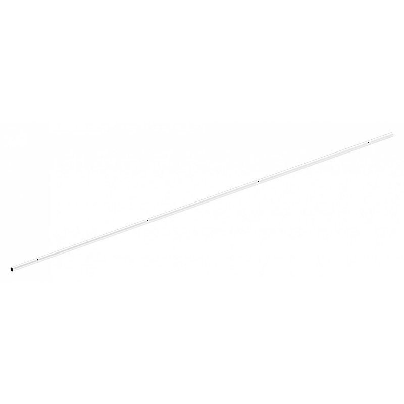 Rail de guidage pour portes coulissantes en verre, L: 2600mm, V2A