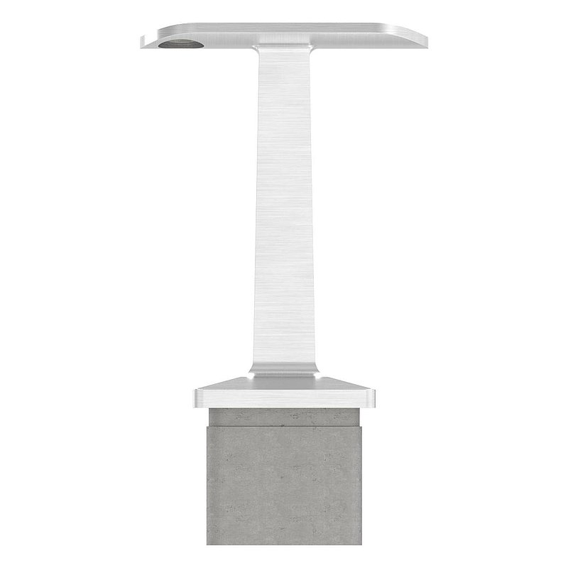 Tube end plug with pin for tube 40x40x3mm, AISI304