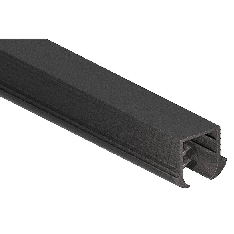 Wedge seal for glass 11.52 - 13.52mm, for groove 24x24mm, 25m, EPDM