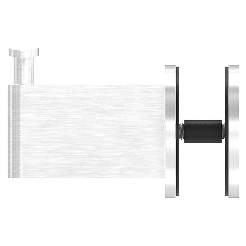 Sensa Design 2, für Rohr 42,4mm, für Montage an Glas, V2A