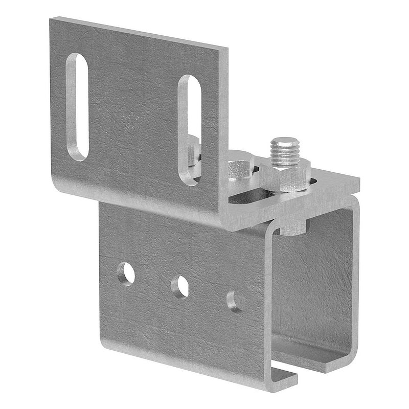 Support mural pour rail de guidage de portes suspendues