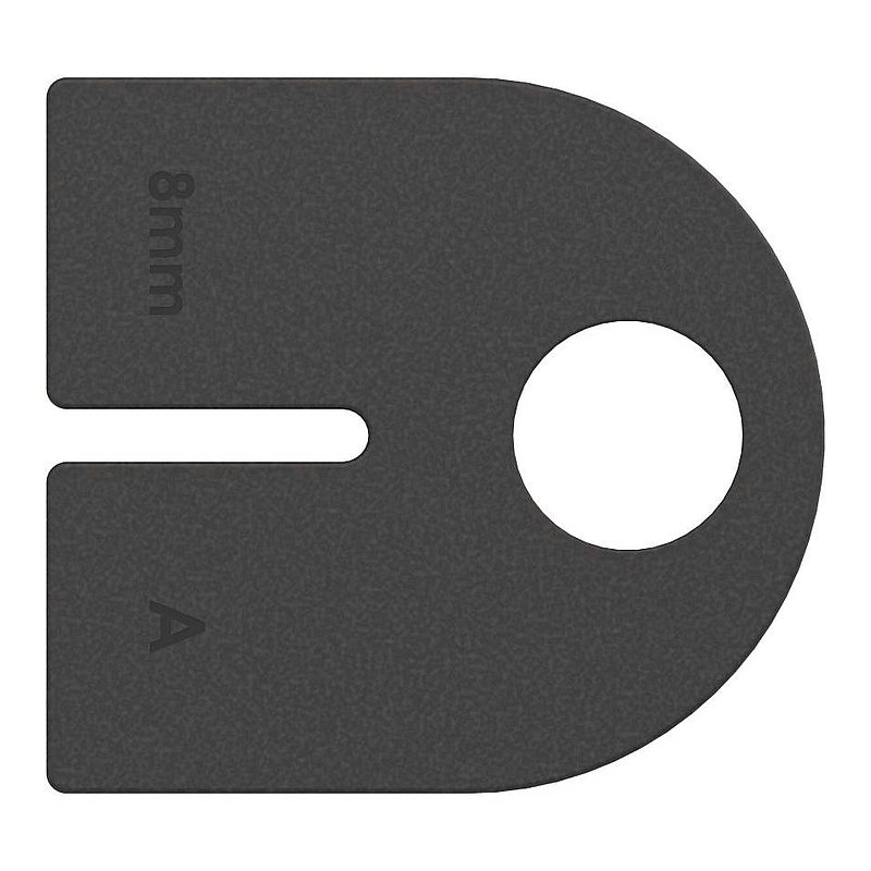 Rubber for Mod. 12, toughened safety glass 8mm