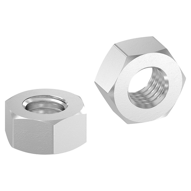 Hexagon nut M8, DIN 934, AISI304
