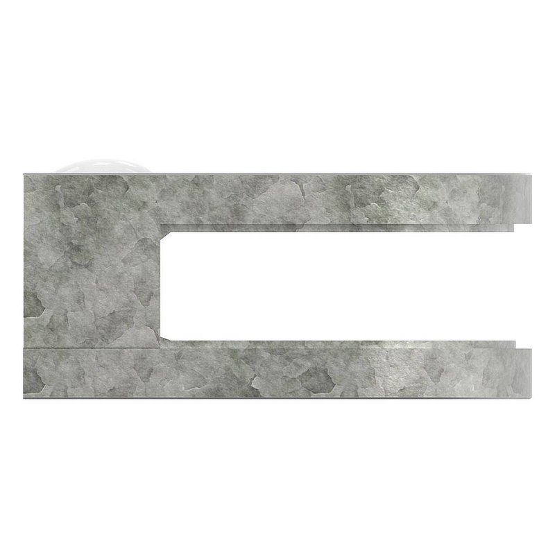 Pince à verre modèle 32, jonction: droite, zinc brut
