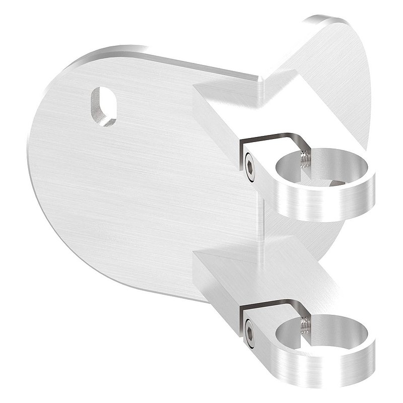 Wall anchor for clamping as external corner 90°, AISI304