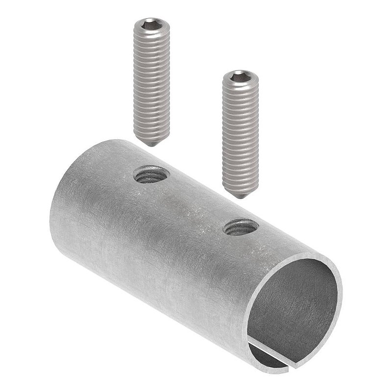 Verbindungshülse für Rohr 33,7x2,5mm, V2A