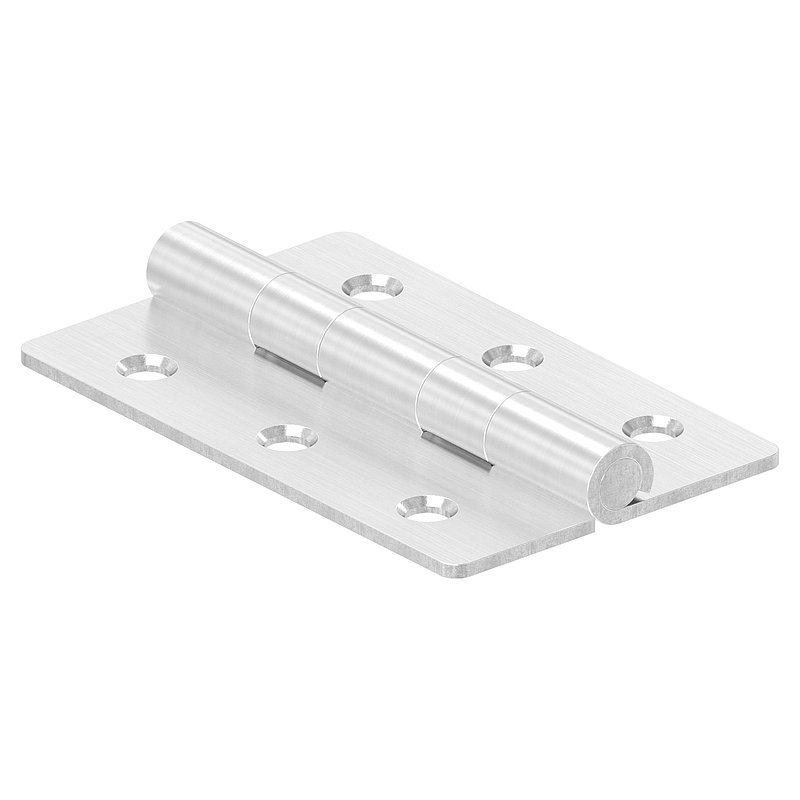 Edelstahl-Scharnier 63x40mm mit festem Zapfen