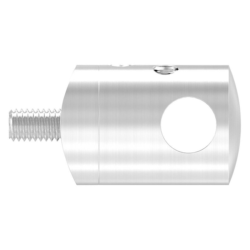 Cross bar holder for pushing 2 round bars, 10.2 mm hole, AISI304