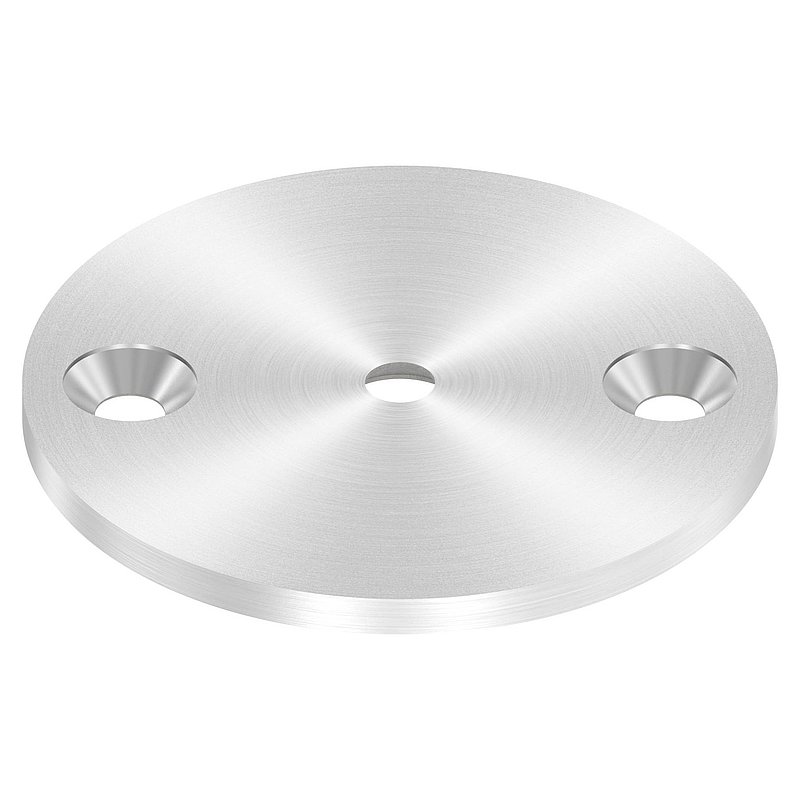 Round plate Ø 70x4mm, with round grinding, AISI304