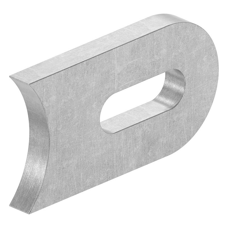 Weld-on bracket 50x30x6mm