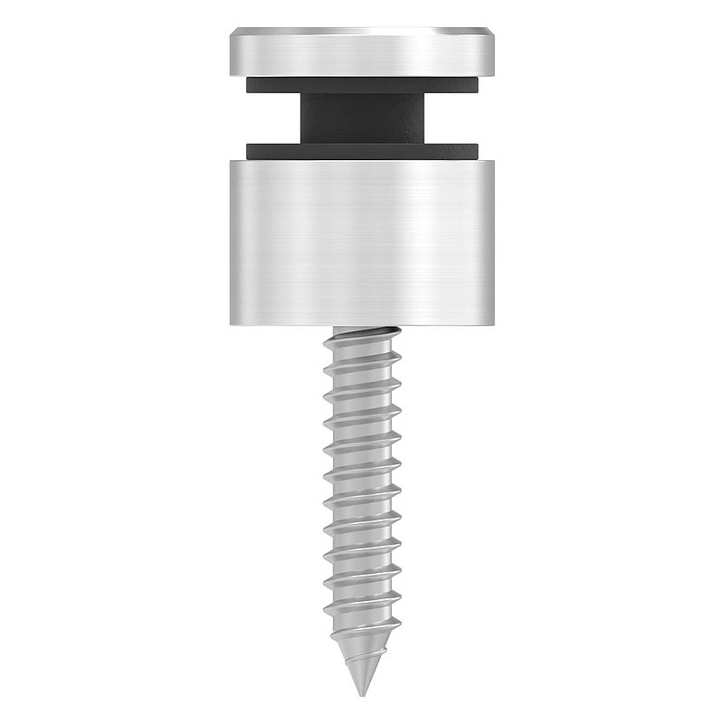 Glass point holder 16mm, connection: flat, AISI304