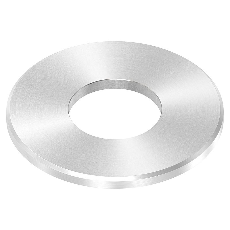 Ankerplatte Ø 100x6mm, mit Rundschliff und Fase, V2A
