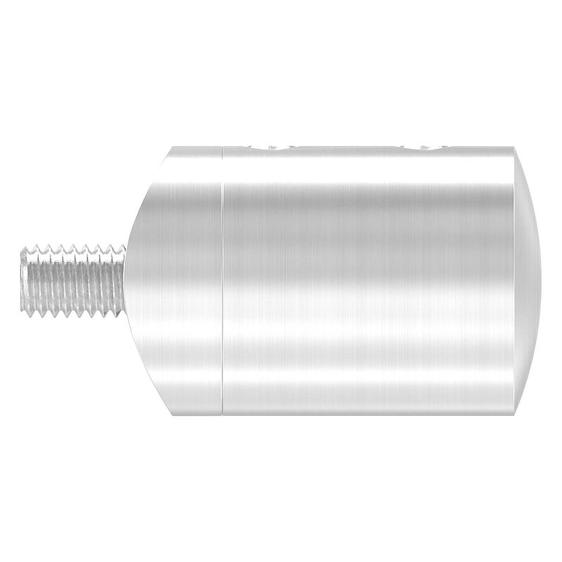 Cross bar holder for 42.4 mm tube, blind hole left 12.2 mm, AISI304