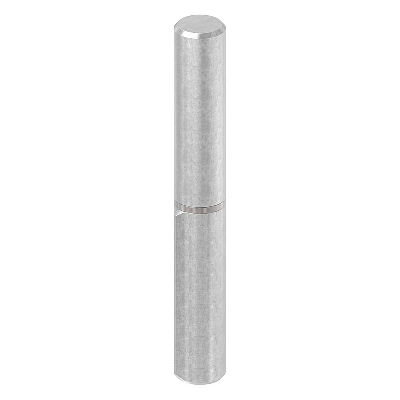 Weld-on strap, L: 120mm, with fixed pin, AISI304