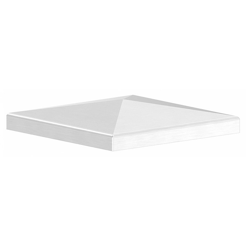 Chapeau pyramidal, pour tube carré 100x100mm, V2A