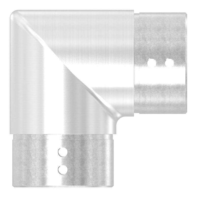 Tube connector 90° for grooved tube 60.3x1.5mm, AISI316