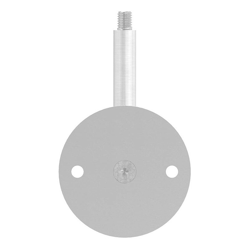 Handlaufhalter mit oben Außengewinde M8 (Ronde und Bügel verschraubt), V2A