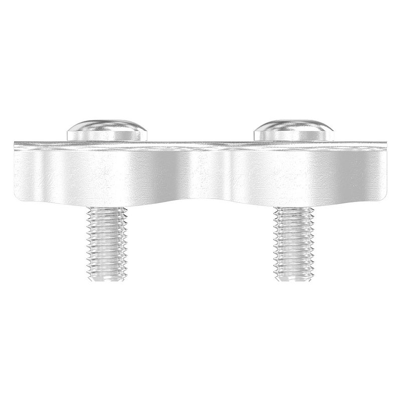 Duplex clamps for rope 8mm, AISI316