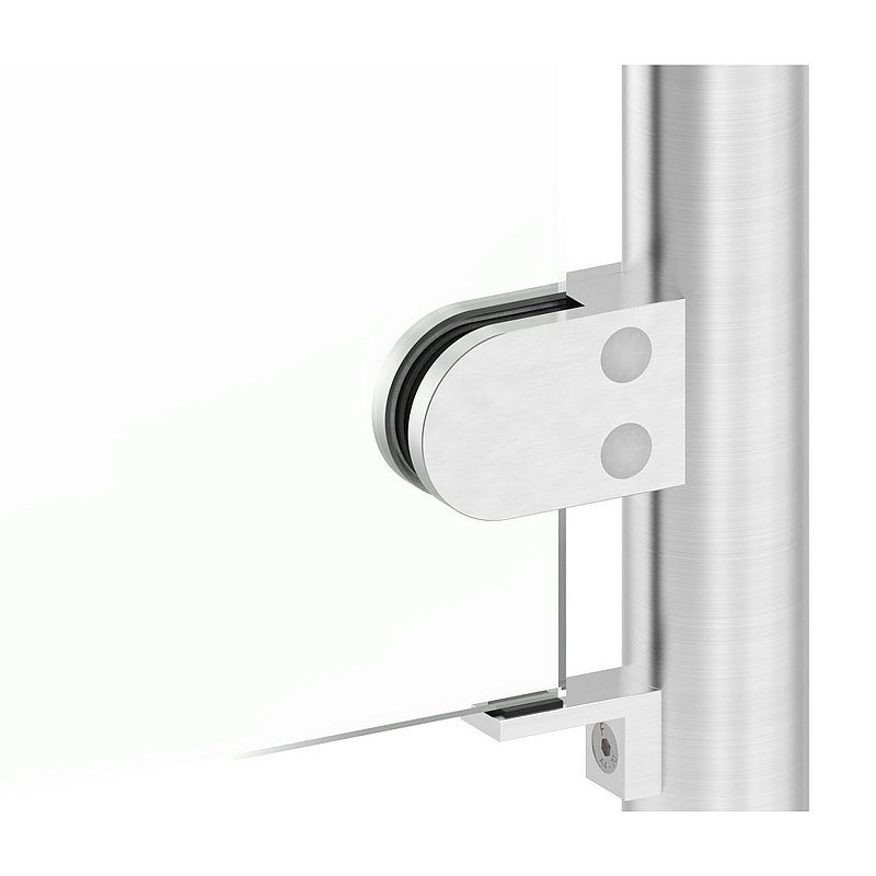 Halteboden mit Anschluss 42,4mm, V2A