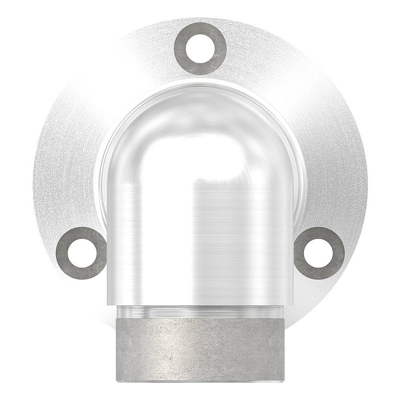 Wandhalter 90° lang, für Rohr 42,4x2,0mm, V2A