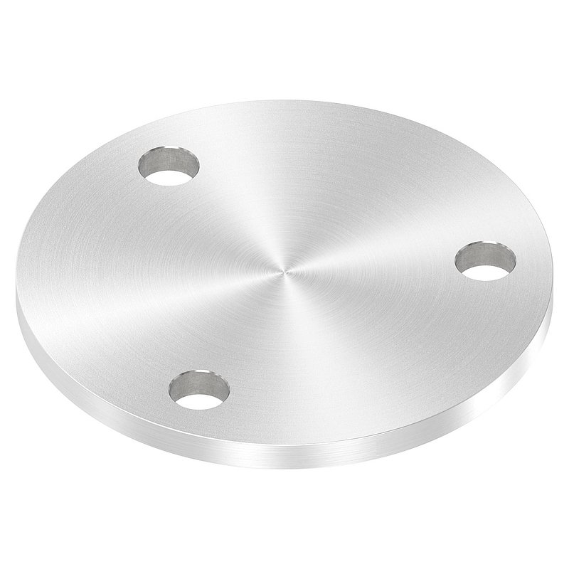 Ankerplatte Ø 100x6mm, mit Rundschliff, V2A