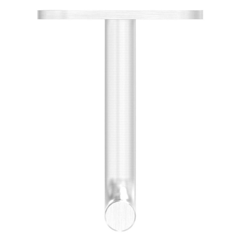 Bracket Ø 12mm with straight handrail connection plate, AISI304