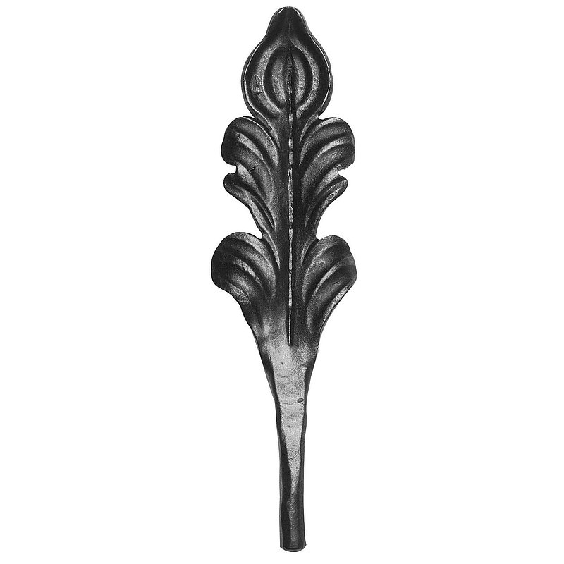 Feuille d'ornement, base Ø12mm, 225x65mm