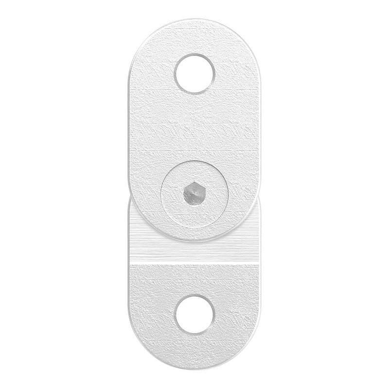 Handlaufanschlussplatte verstellbar, flach, V4A