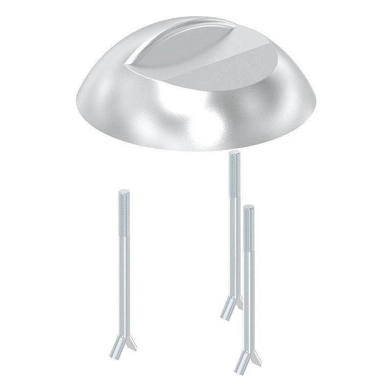 sabot d'inertie en aluminium à bétonner
