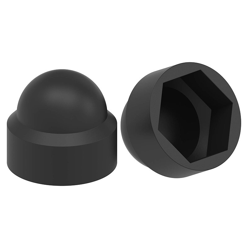 bouchon de protection hexagonal pour M8, noir