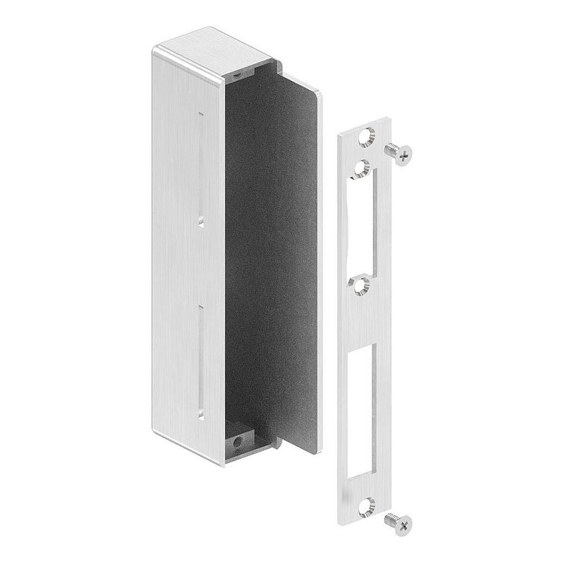 Stainless steel counter case angular, for spacing 72mm, 30mm, AISI304