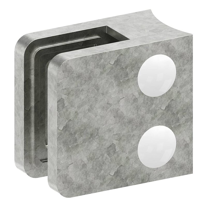 Glasklemme Mod. 11, Anschluss: 60,3mm, Zink roh