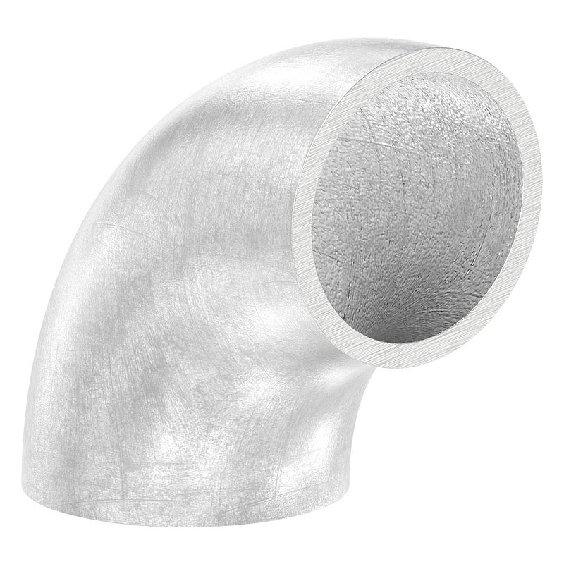 Schweißbogen 90°, 25,0 x 2,0mm, ungeschliffen, V2A