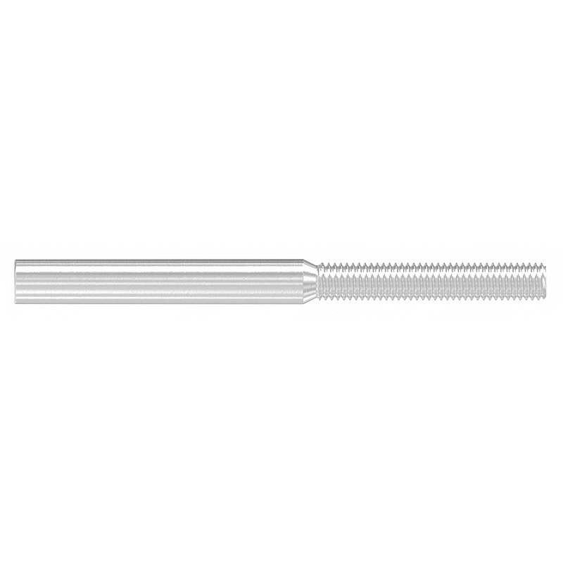 Threaded terminal for rope 3mm, AISI304