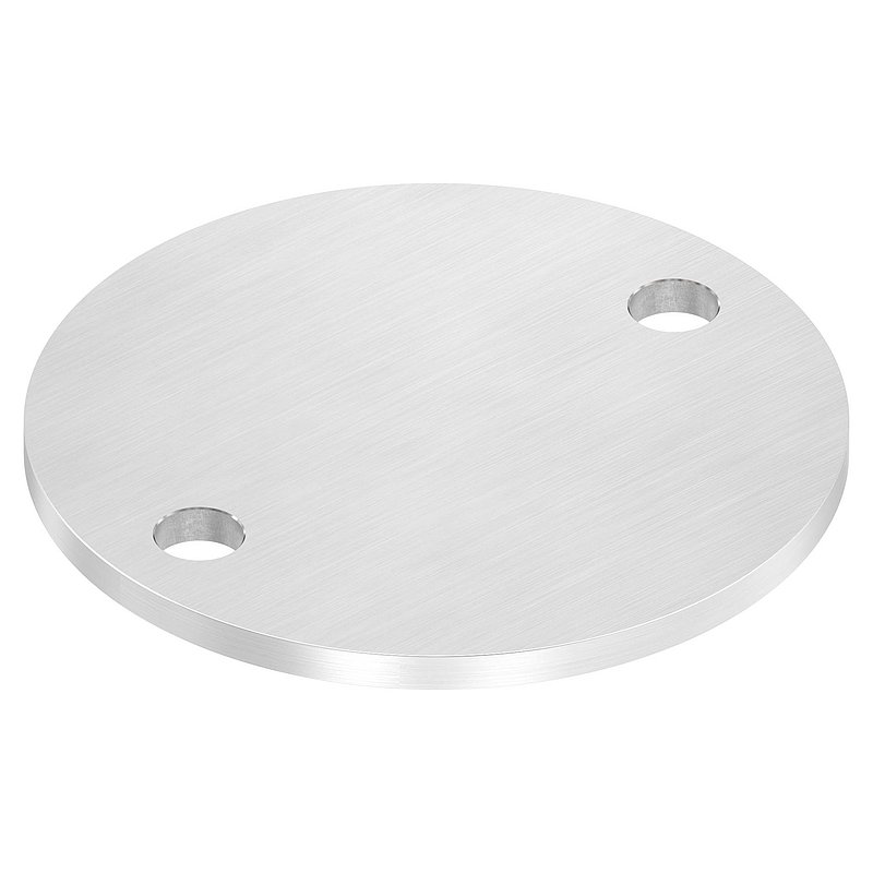 Ankerplatte Ø 120x6mm, mit Längsschliff, V2A