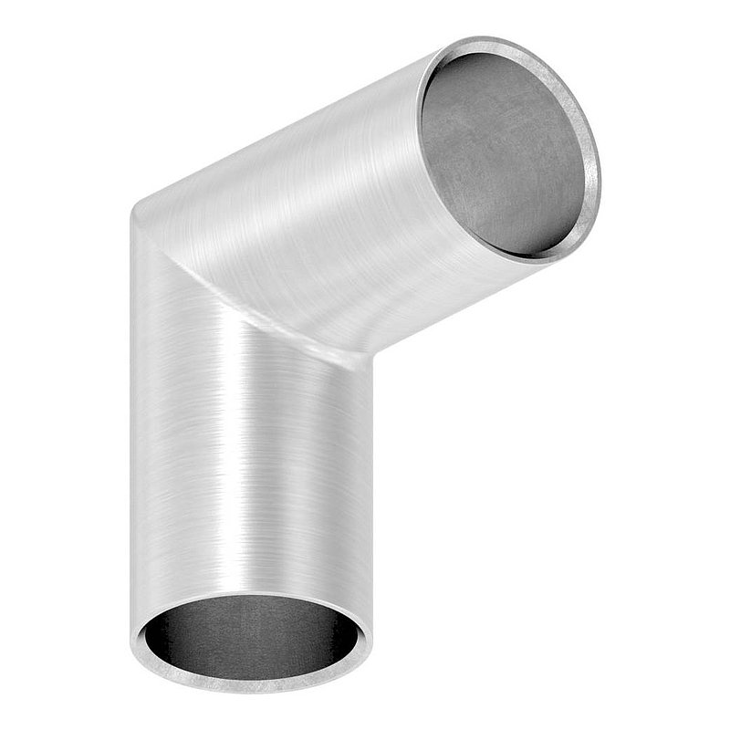 Round bar connector for Ø 12mm, 90°, AISI304