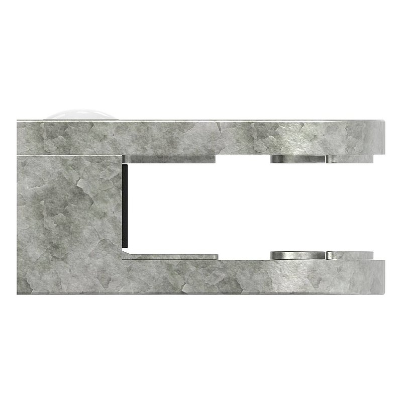 Pince à verre modèle 38, jonction: droite, zinc brut