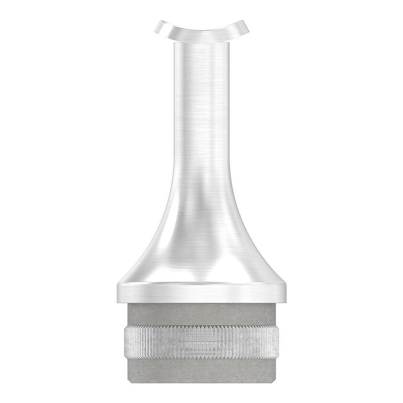 Rohrabschlussstopfen für Rohr 42,4x2,0mm, Handlaufanschlussplatte: 42,4mm, V2A