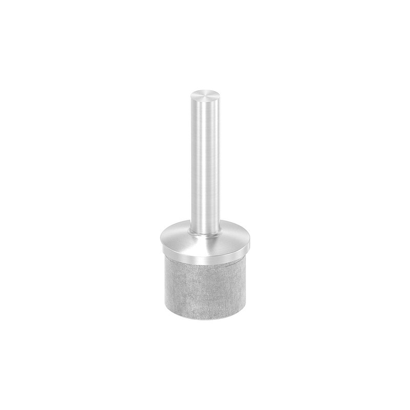 Tube end plug with pin for tube 42.4x2.0mm, AISI316