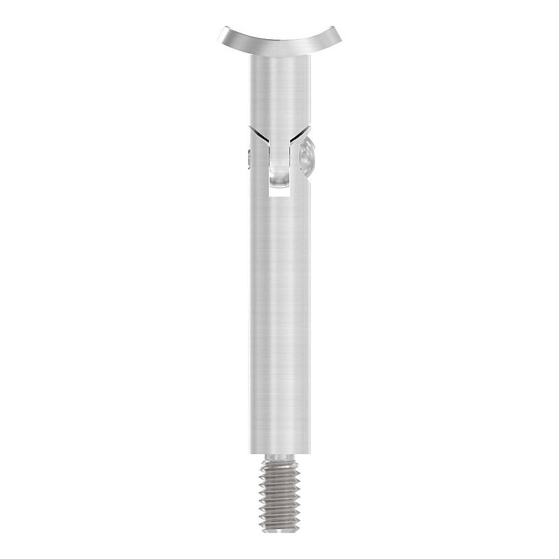 Hinge pin Ø 12mm with handrail connection plate 42.4mm, AISI304