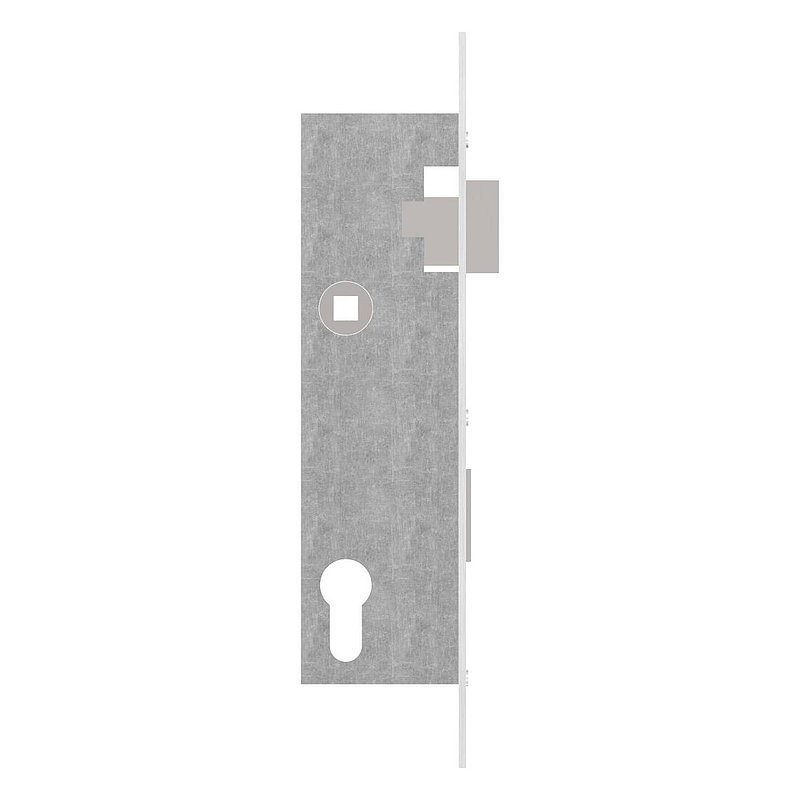 Galvanised tubular frame lock, spacing 92 mm galvanised, backset 40mm