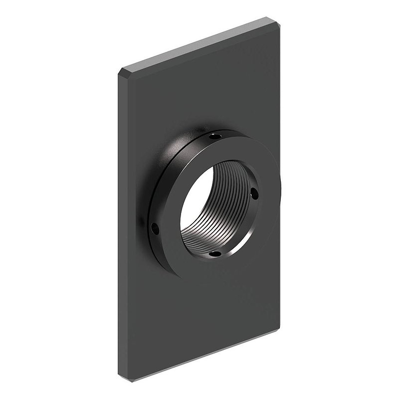 Square mounting plate 70x120mm