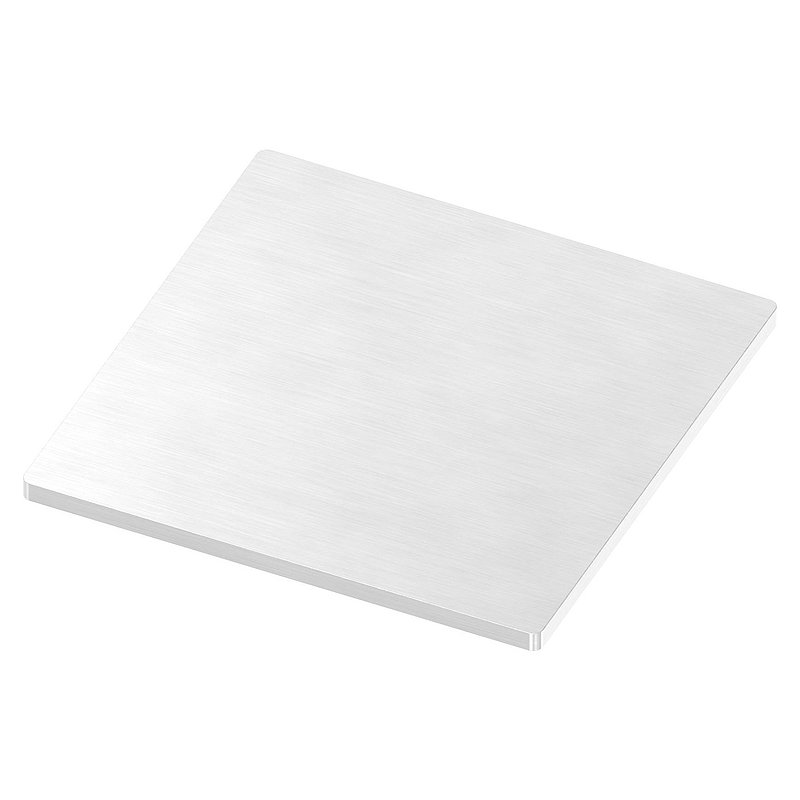 Anchor plate, 100x100x4mm, with longitudinal grinding, AISI304