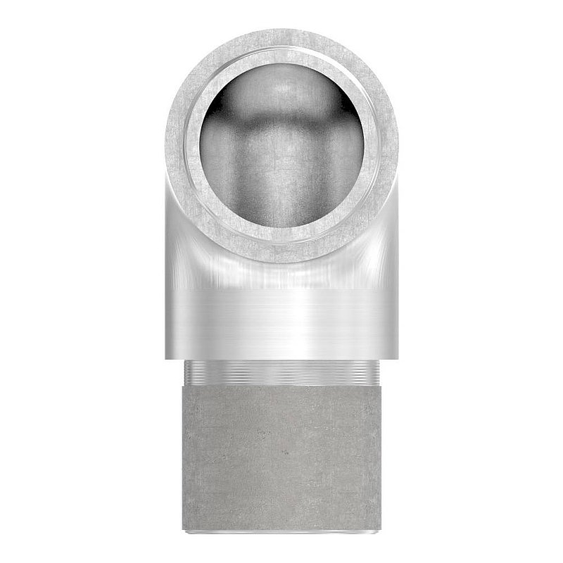 Tube coudé à 90° étroit, pour tube Ø 26,9x2,0mm, V2A