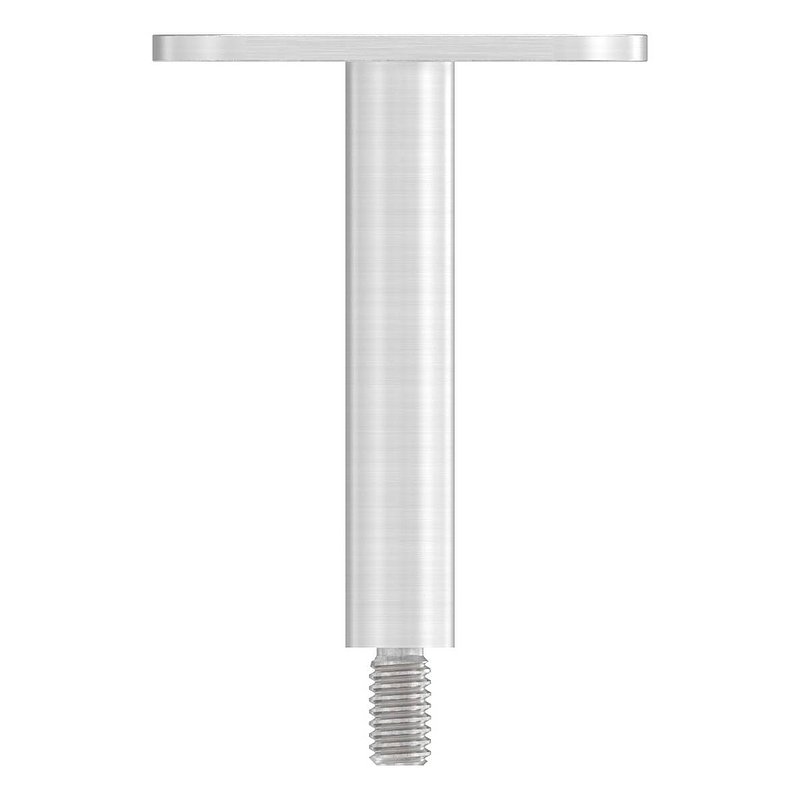 Tige Ø 14mm avec plaque de raccordement de mains courantes, plat, V2A