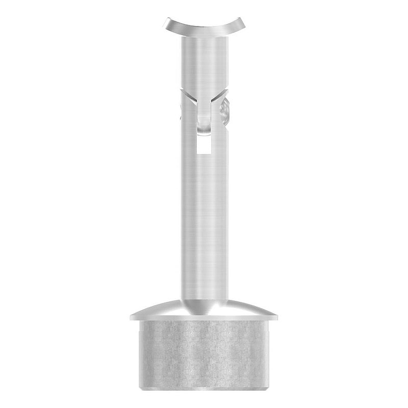 Rohrabschlussstopfen für Rohr 42,4x2,5mm, Handlaufanschlussplatte: 42,4mm, V2A