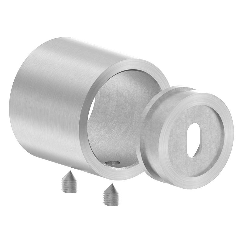 Wall mounting for tube 26.9 mm, AISI304