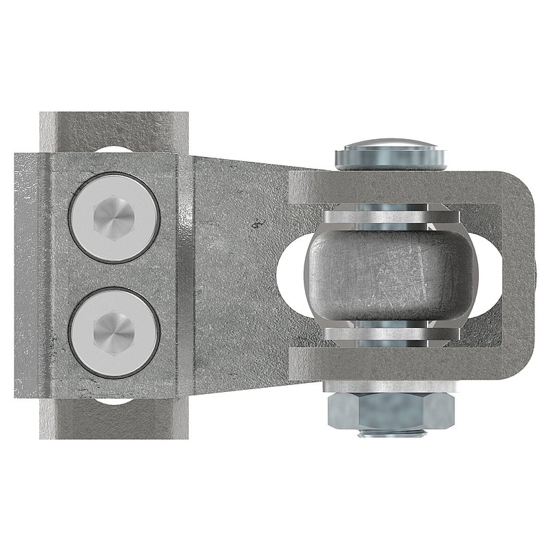 Door hinge M20, 4-way adjustable, 180°